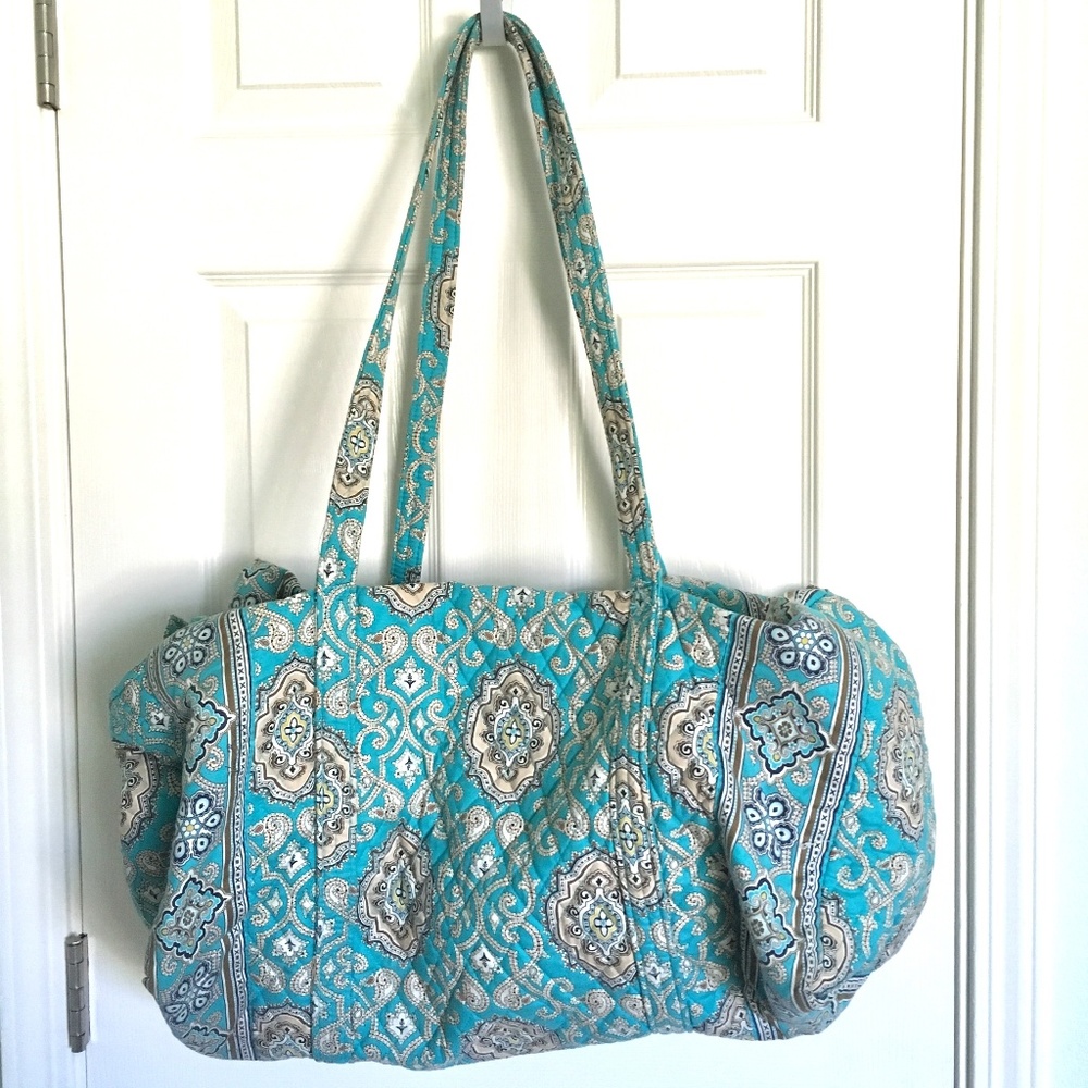 {Very Bradley} Large Travel Duffle - Turquoise